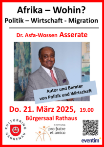 Mehr über den Artikel erfahren 21.03.`25: Vortrag von Dr. Asfa-Wossen Asserate